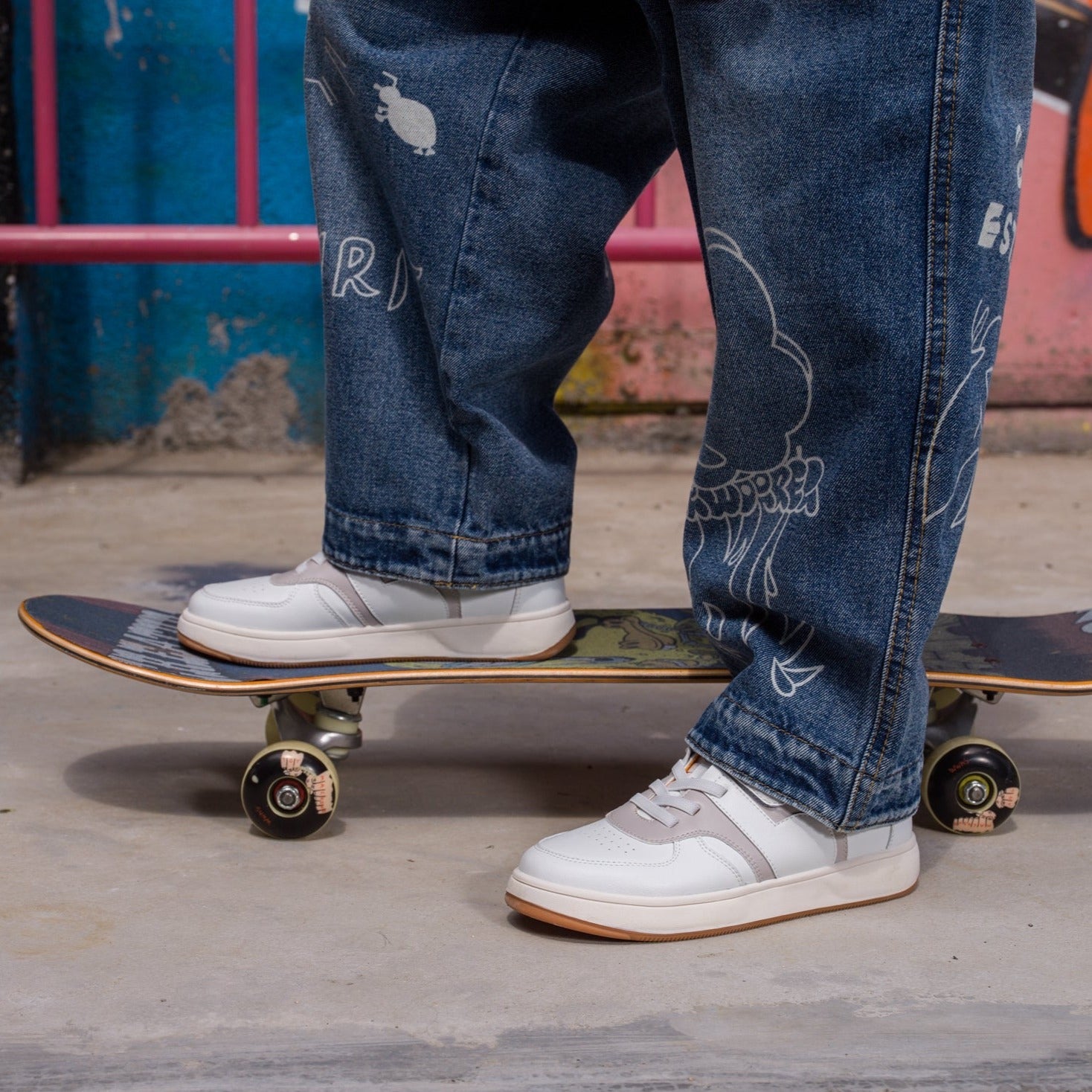 Denver SK Kids Sneakers - White [Final Sale]