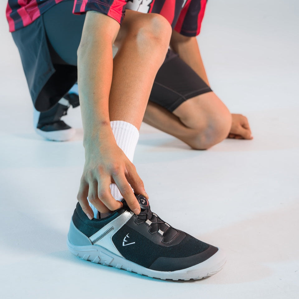 [Pre-order] Lisbon PS Kids Trainers - Black Silver