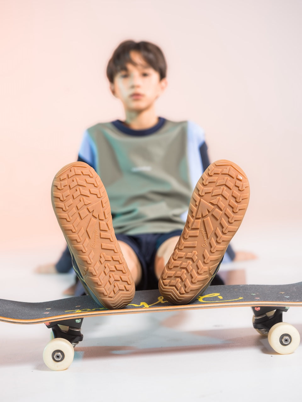 [Pre-order] Lisbon PS Kids Trainers - Olive Green