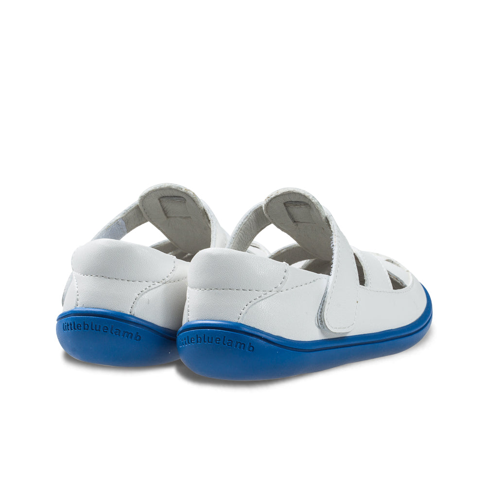 Little Blue Lamb comfortable infant sandals in white