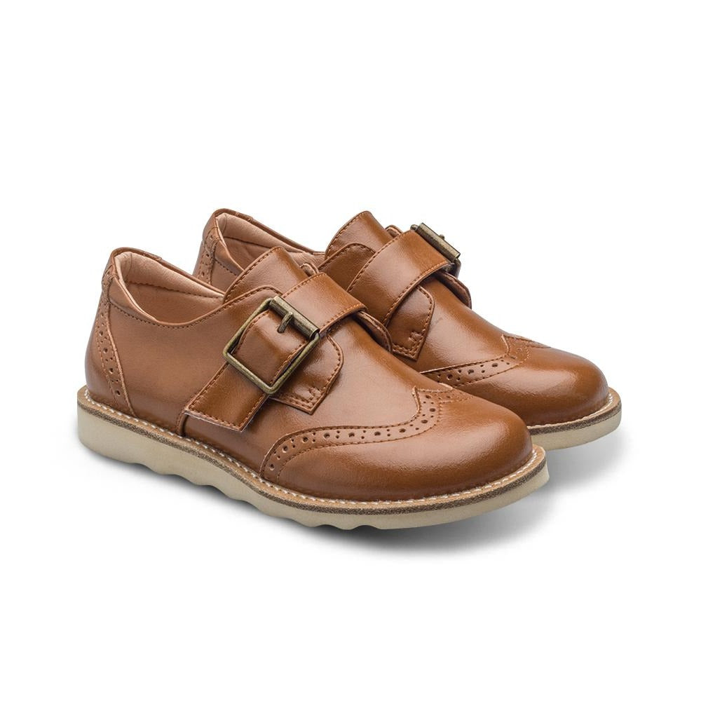 Little Blue Lamb comfortable kids shoes in brown