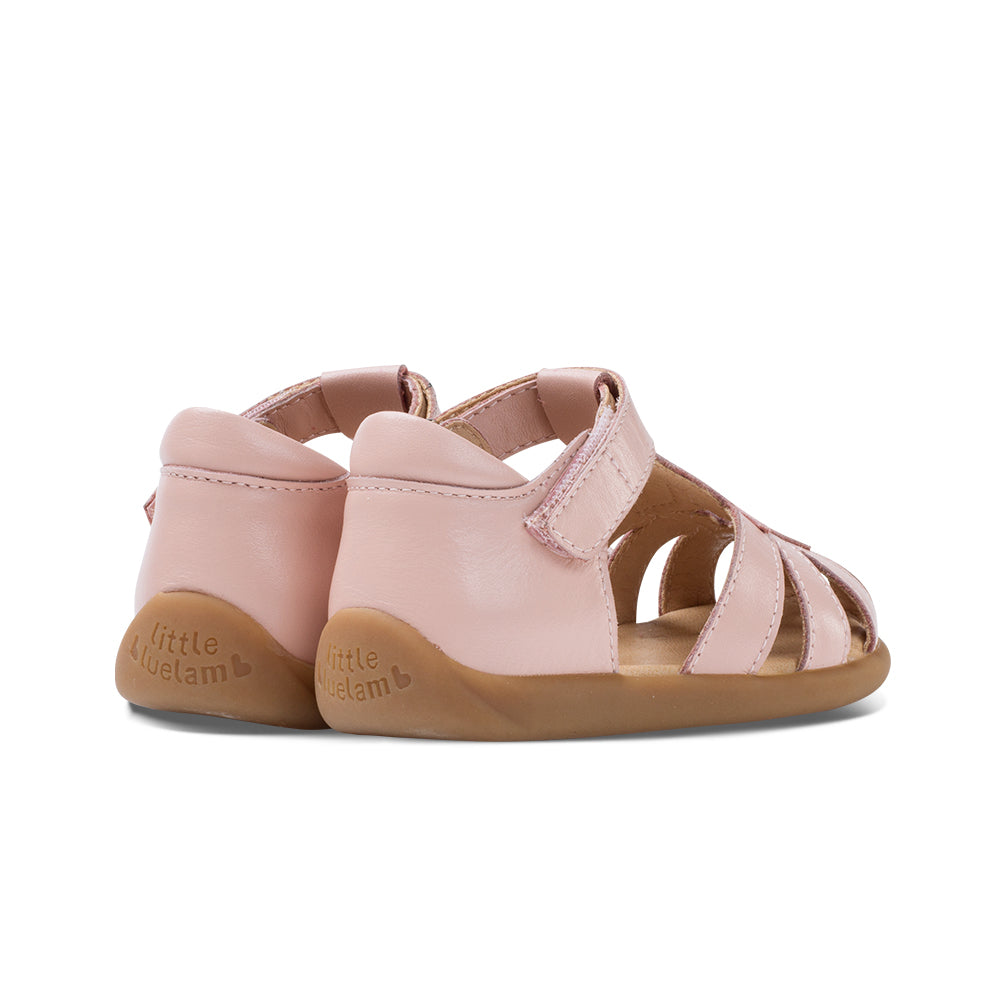Little Blue Lamb real leather baby shoes in pink