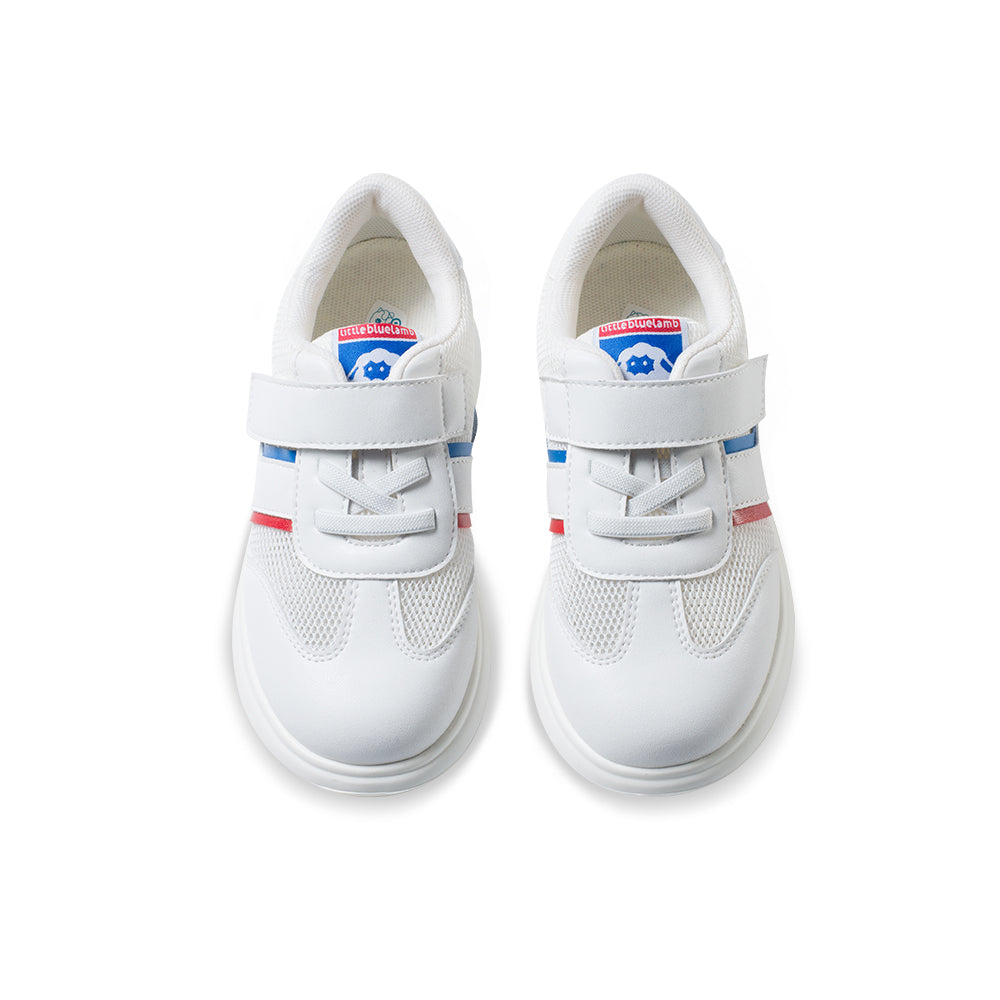 Little Blue Lamb comfortable kids sneakers in white