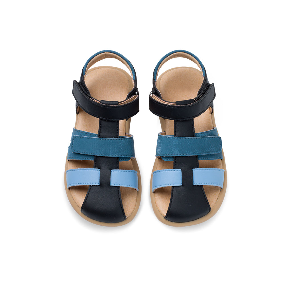 Little Blue Lamb comfortable toddler sandals in blue
