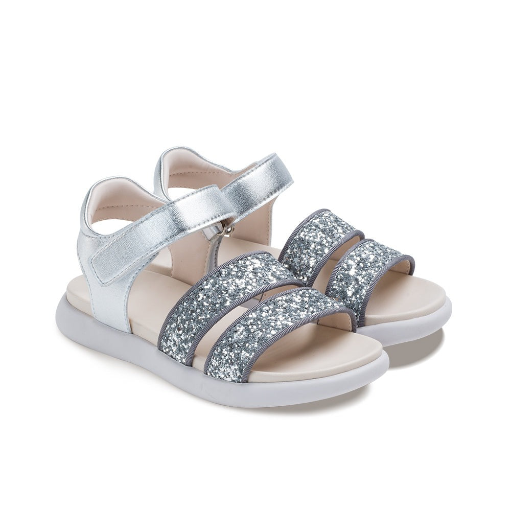 Little Blue Lamb comfortable children sandals in silver